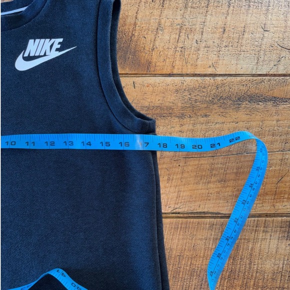 Nike Womens Skyscraper Tank Dress Black Gray Geometric Red Tag Fleece Size Small - Picture 3 of 8